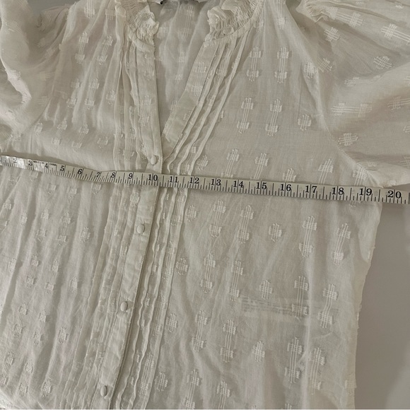 Zara Oyster Embroidered Blouse - Picture 8 of 10